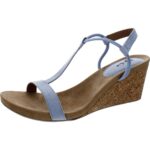 Style & Co. Womens Mulan Blue Wedge Sandals Shoes 10 Medium (B,M) BHFO 3632