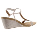 Style & Co. Womens Mulan Gold Wedge Sandals Shoes 9.5 Medium (B,M) BHFO 1487