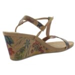 Style & Co. Womens Mulan Tan Cork Wedge Sandals Shoes 9.5 Medium (B,M) BHFO 0064