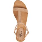 Style & Co. Womens Mulan Taupe Wedge Sandals Shoes 10 Medium (B,M) BHFO 5906