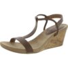 Style & Co. Womens Mulan Brown Wedge Sandals Shoes 12 Medium (B,M) BHFO 6479