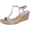 Style & Co. Womens Mulan Purple Wedge Sandals Shoes 8.5 Medium (B,M) BHFO 3250