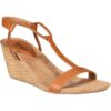 Style & Co. Womens Mulan Tan Wedge Sandals Shoes 12 Medium (B,M) BHFO 7738