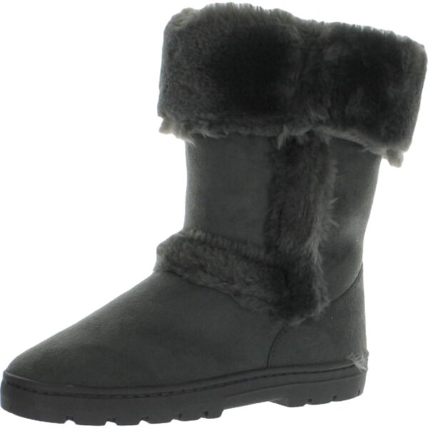 Style & Co. Womens Witty Suede Faux Fur Fashion Casual Boots Shoes BHFO 8090