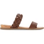 Sun + Stone Womens Easten Brown Slide Sandals Shoes 12 Medium (B,M) BHFO 8780