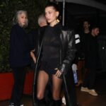 Hailey Bieber in Black Outfit