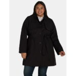 Time and Tru Women's and Women's Plus Trench Coat, Sizes XS-3X