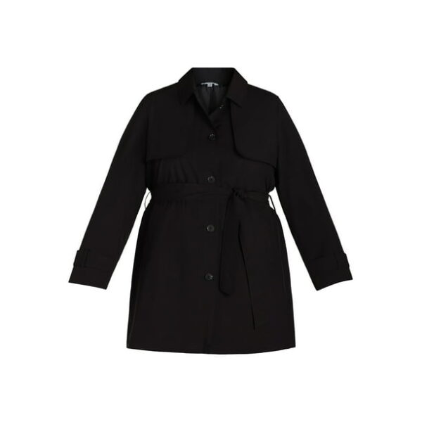 Time and Tru Women's and Women's Plus Trench Coat, Sizes XS-3X