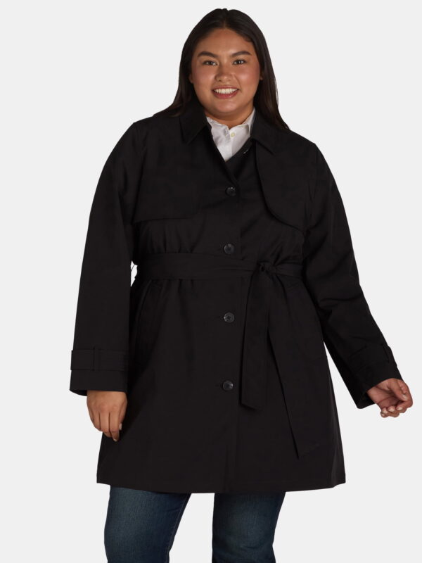 Time and Tru Women's and Women's Plus Trench Coat, Sizes XS-3X