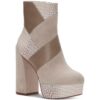 Vince Camuto Womens Gilisama Beige Ankle Boots Shoes 11 Medium (B,M) BHFO 3435