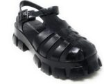 Wild Diva Women's Caged Chunky Heel Caged Jelly Sandals Paree-01