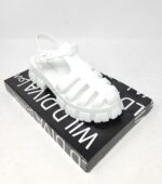 Wild Diva Women's Caged Chunky Heel Caged Jelly Sandals Paree-01