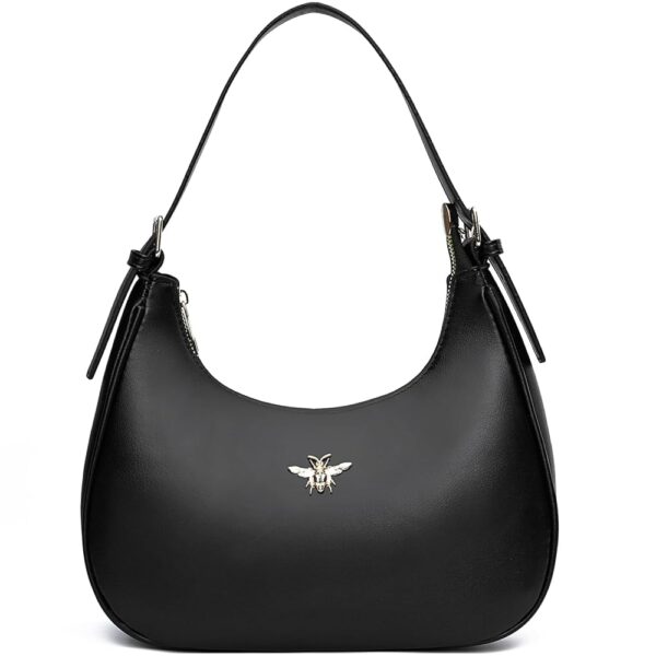 CROJUYI Small Crescent Shoulder Bags Purses for Women Retro Classic Clutch Hobo Tote Purse and Handbag Cute Crossbody Bags