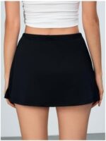 MakeMeChic Women's Y2K Mini Skirt with Shorts Aline Micro Skort Short Skirt