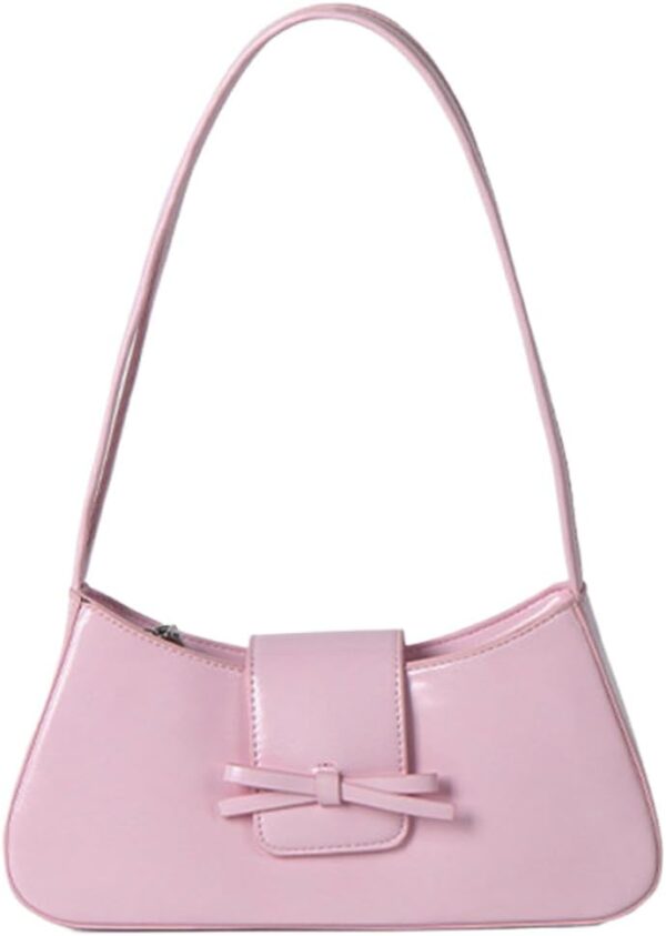Shoulder Bags for Women Red Purse Burgundy Purse Coquette Bow Purse Trendy Red Shoulder Bag Leather Hobo Handbag