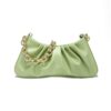 JOLLQUE Shoulder Bag for Women,Small Leather Dumpling Bags Handbag Purse,Gold Chain Evening Clutch Purses