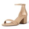 Amazon Essentials Women's Two Strap Heeled Sandal