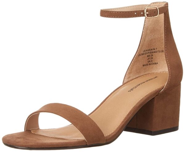 Amazon Essentials Women's Two Strap Heeled Sandal