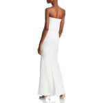 AQUA Scuba Strapless Bow Front Gown 14A 2068