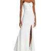 AQUA Scuba Strapless Bow Front Gown 14A 2068