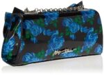 Betsey Johnson Bow Flap Convertible Bag, Blue Floral