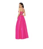 BLONDIE NITES Womens Pink Up Back Padded Spaghetti Strap Formal Dress Juniors 5