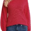 CeCe Long Sleeve Pullover Sweater with Bobble Sleeve