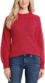 CeCe Long Sleeve Pullover Sweater with Bobble Sleeve