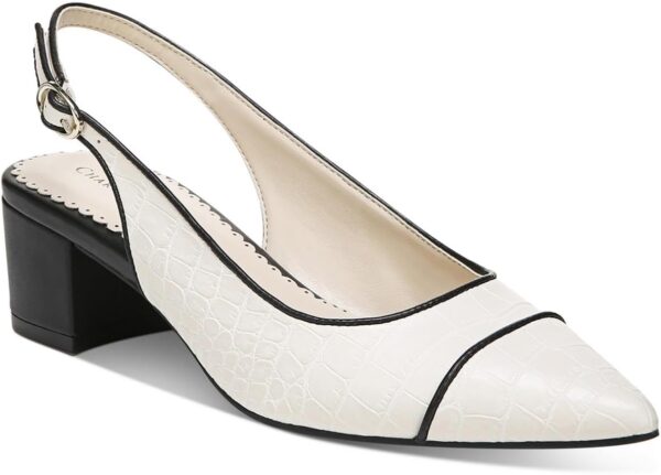 Charter Club Womens Bryann Block Heel Slingback Heels