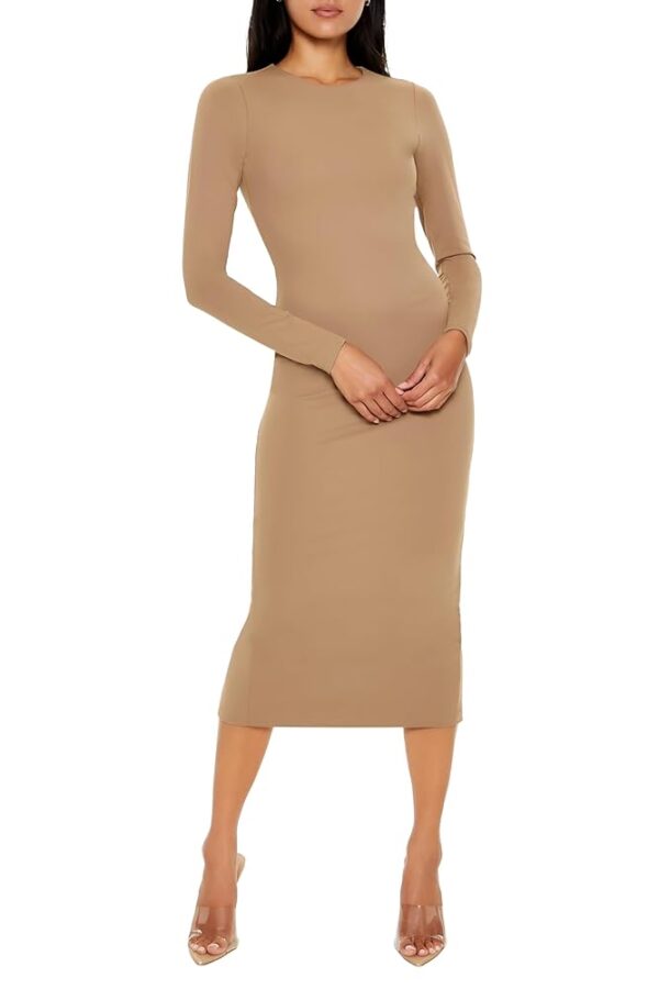 Forever 21 Women's Contour Sculpt Midi Dress