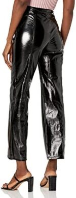 GUESS Women's Monica Faux Leather Straight Leg