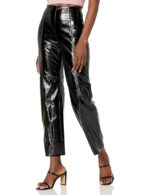 GUESS Women's Monica Faux Leather Straight Leg