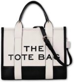Large The Tote Bag for Women PU Leather Shoulder Crossbody Handheld Bag Zipper Purse Office School Travel Essentials