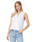 Lilla P Sleeveless Faux Wrap
