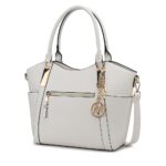 MKF Collection Tote Satchel Handbag for Women: PU Leather Shoulder Bag – Top-Handle Purse, Ladies Pocketbook By Mia K