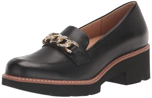 Naturalizer Women's Desi Chain Detail Lug Sole Heel Loafer