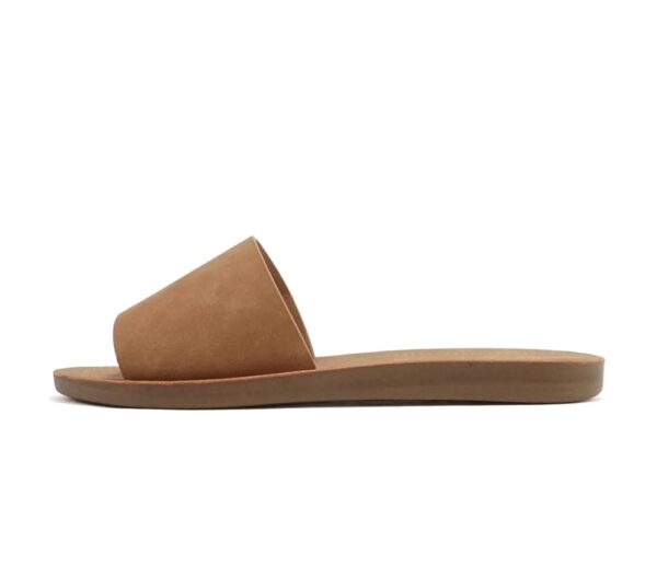 Soda Shoes Efron-S Women Flip Flops Basic Plain Slippers Slip On Sandals Slides Casual Peep Toe Beach