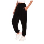 Sports Sweatpants Cinch Bottom Solid Trendy Casual with Pockets Essentials Ladies Sweatpants Sweat Pants for Womens
