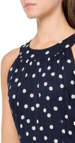 Tommy Hilfiger Women's Sleeveless Halter Neck Tiered Maxi Dress