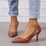 Women's Pumps Pointed Toe Pump Shoes Kitten Heel Comfort Cut Out Dress Shoes for Office Wedding Party Dressy Casual, US Size 5-11