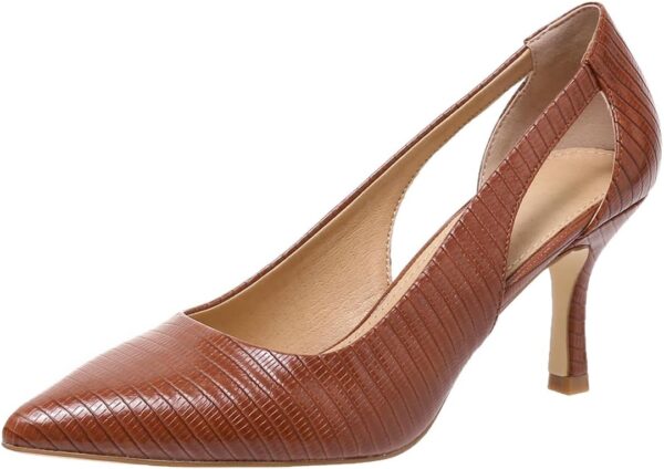 Women's Pumps Pointed Toe Pump Shoes Kitten Heel Comfort Cut Out Dress Shoes for Office Wedding Party Dressy Casual, US Size 5-11