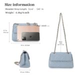Gladdon Quilted Crossbody Purses for Women Small Ladies Shoulder Bags with Chain Trendy Clutch Purse Cute Designer Bag