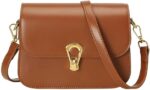Mn&Sue Designer Women 's Handbag PU Leather Small Flap Crossbody Bags Shoulder Satchel Purse Work Bag