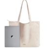VANDEL Corduroy Tote Bag for Women and Men with Zipper and Inner Pockets. Cute School Tote Bag with Zipper, Aesthetic