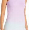 WSLY Womens The Rivington Weekend Cotton Tie Dye Shirtdress Pink M