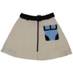 Endless Rose Womens Beige Belted Flare Mini A-Line Skirt L BHFO 3480