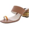 Sanctuary Womens Bold Brown Leather Heels Shoes 9.5 Medium (B,M) BHFO 9399