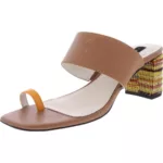 Sanctuary Womens Bold Brown Leather Heels Shoes 9.5 Medium (B,M) BHFO 9399