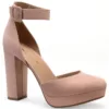 Sun + Stone Womens Estrella Comfort Insole Ankle Strap Pumps Shoes BHFO 5986