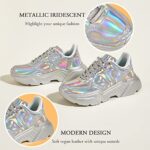 BELOS Women's Platform Chunky Sneakers Fashion Dad Sneakers Casual Lace Up Comfortable Lightweigt Walking Shoes